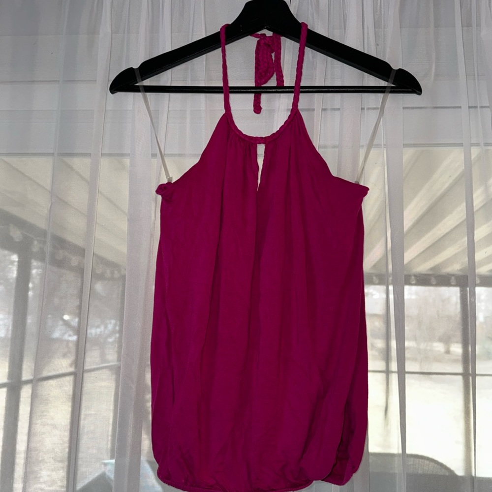 Pink halter top